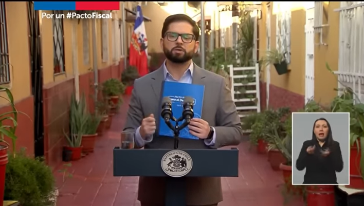 Presidente da a conocer Pacto Fiscal para el Desarrollo y el Bienestar de Chile
